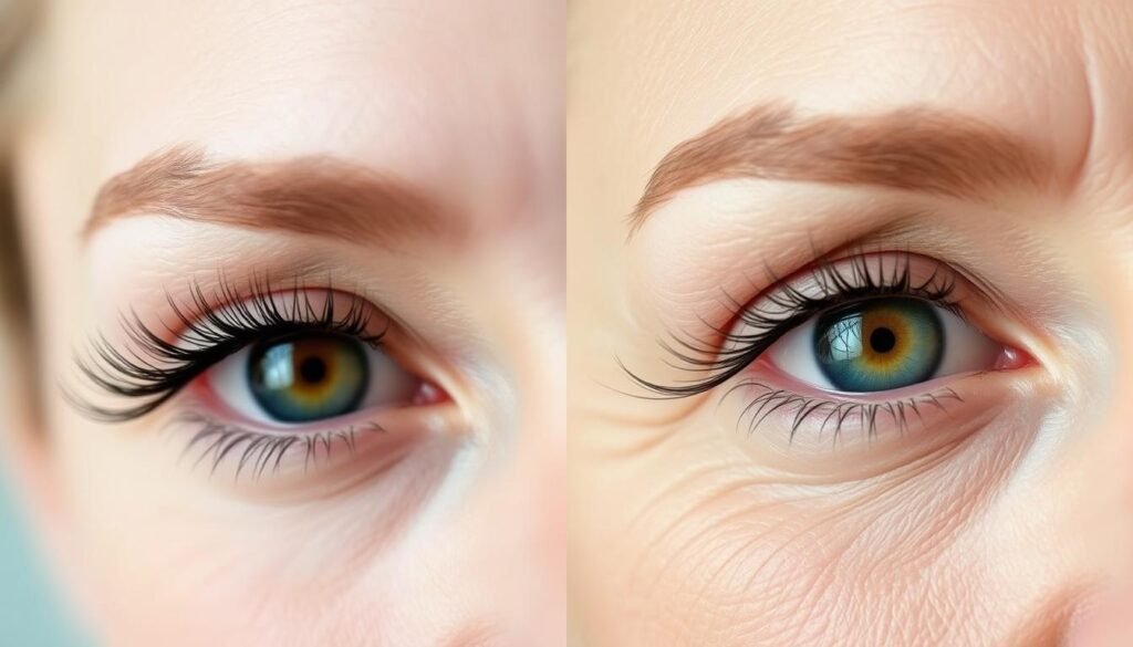 pros and cons of lash extensions for aging eyes